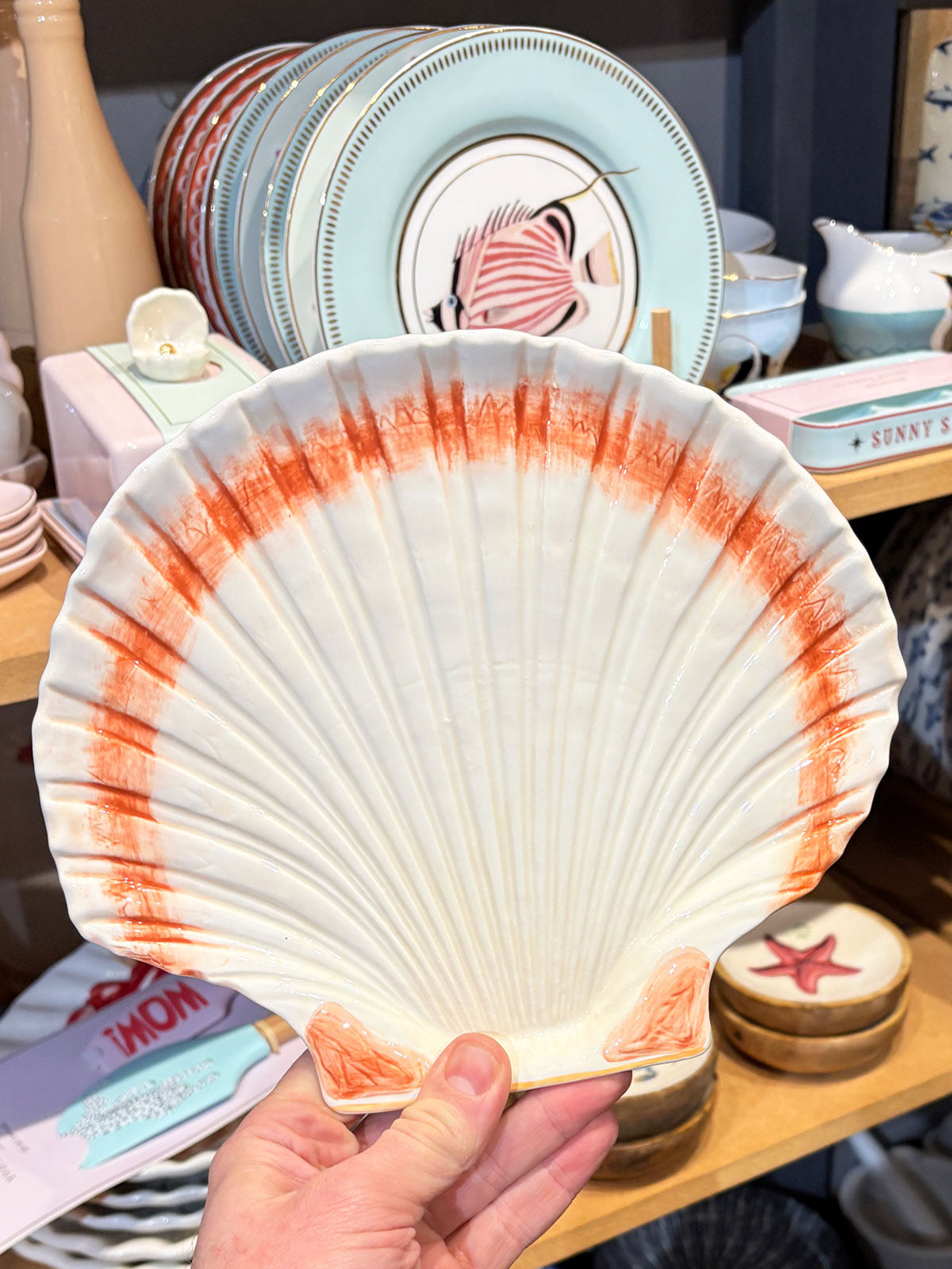 Cockle Shell Shaped Plate Platter - 23cm