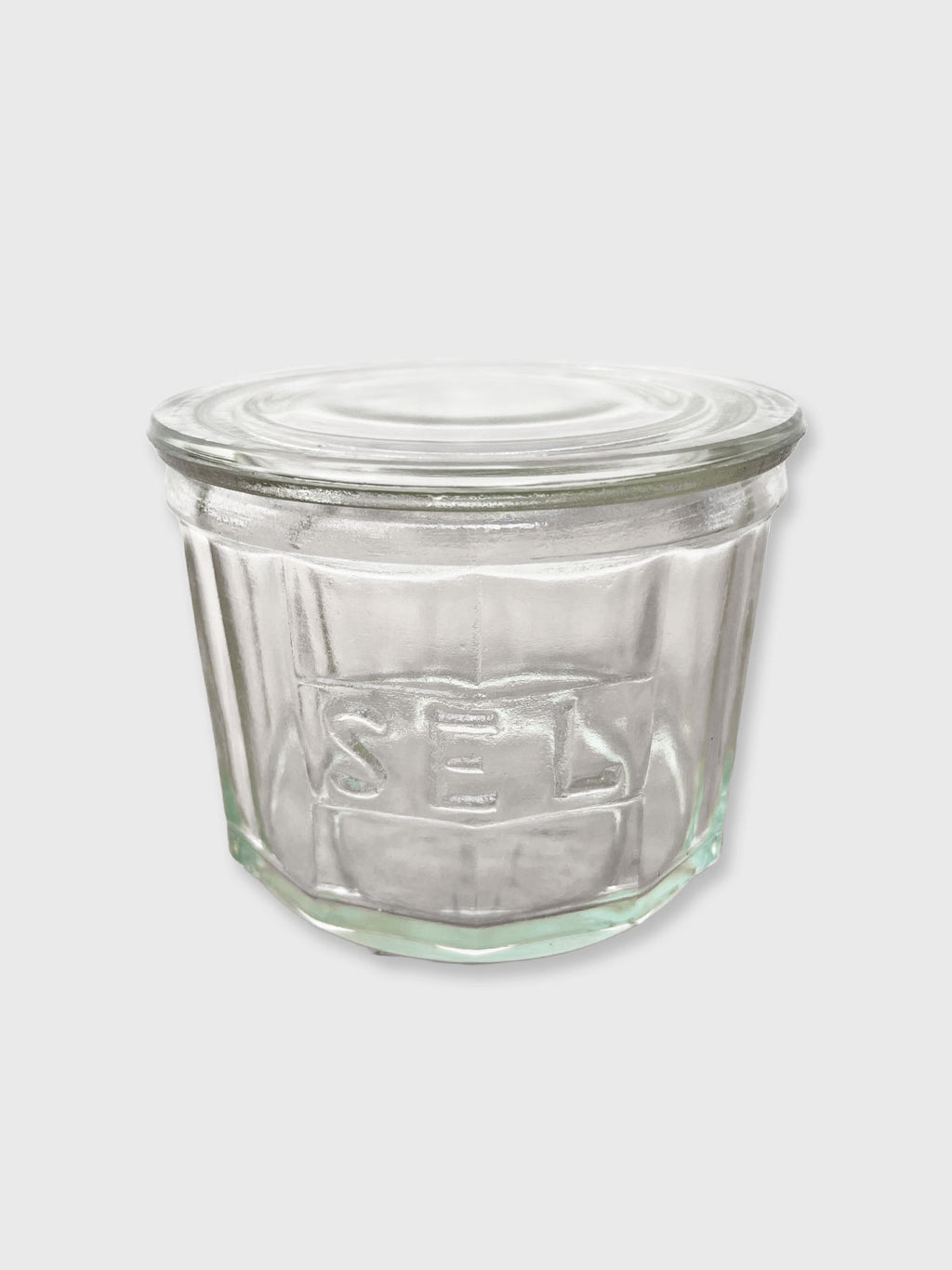 Glass Salt 'Sel' Pot