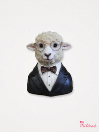 Sheep Bust Statue - 18cm