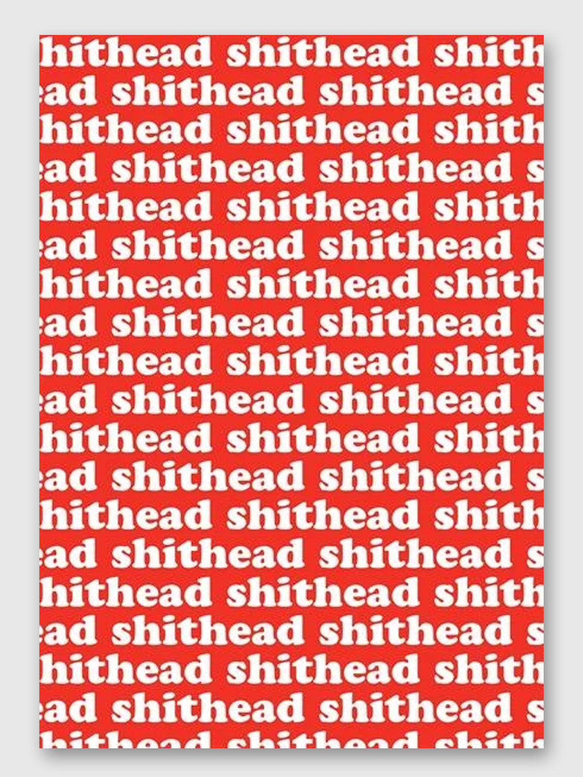 Rude Wrapping Paper - Shithead