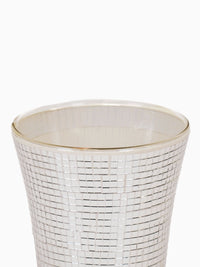 Disco Glitter Vase - Silver