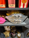 Disco Mirror Lips Ornament - Silver
