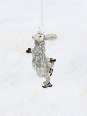 Christmas Ornament - Skating Hare