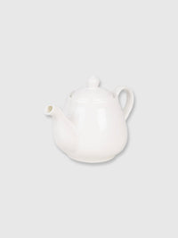 2-3 Cup Ceramic White Tea Pot