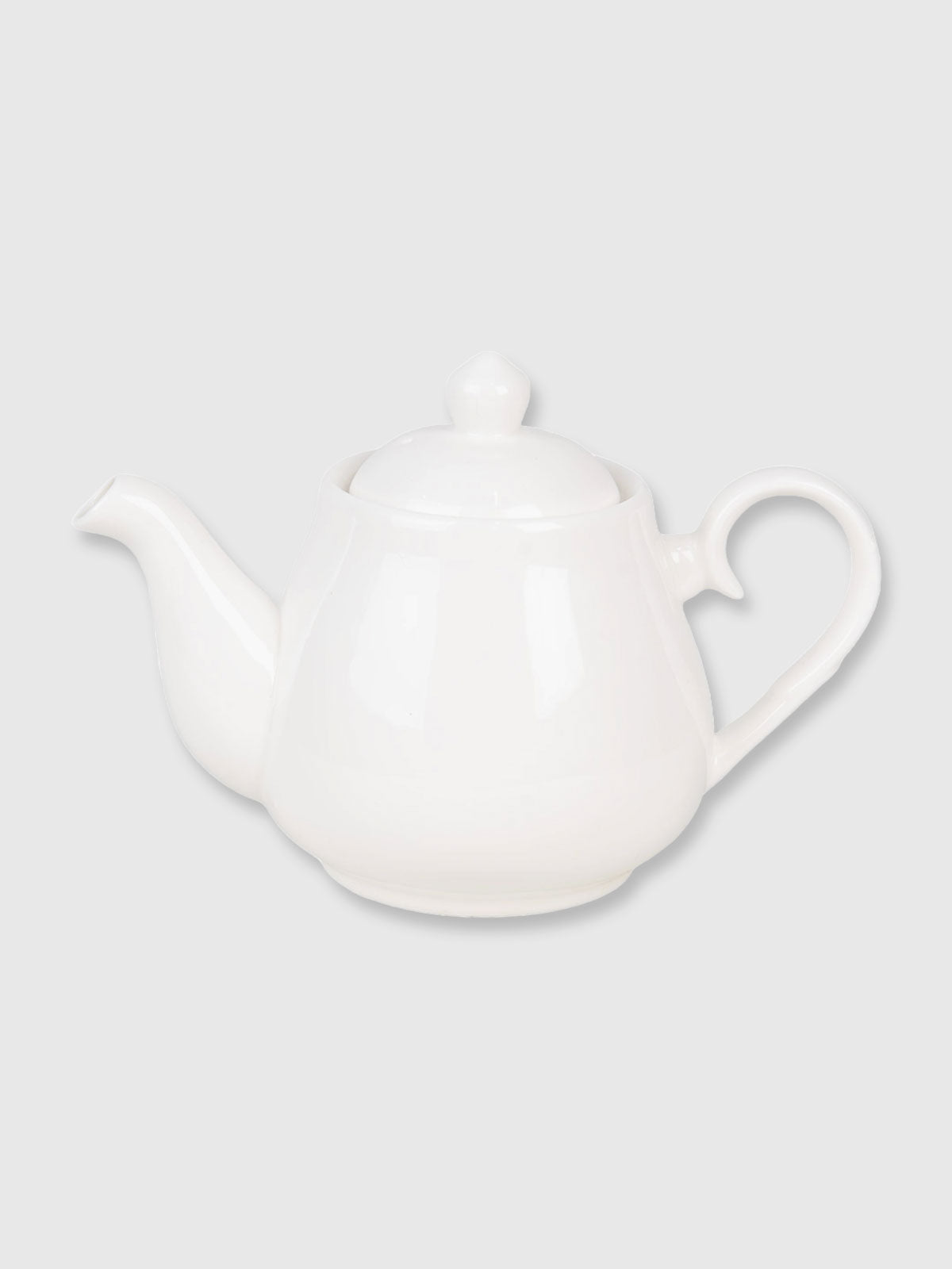 2-3 Cup Ceramic White Tea Pot