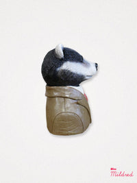 Badger Bust Statue - 17cm