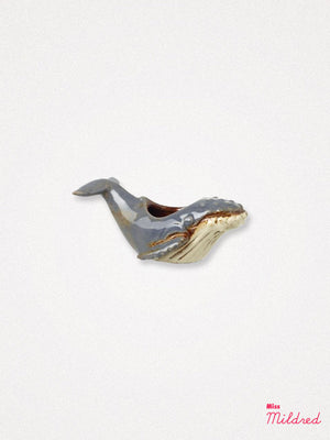 Ceramic Small Whale Shaped Pot