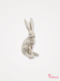 White Hare Rabbit Bunny Figure - 13cm