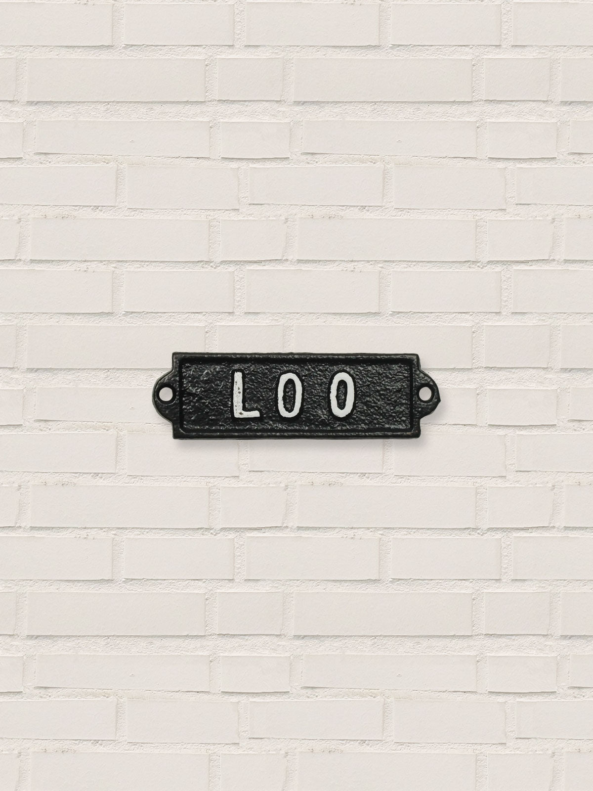 Loo (toilet) - Cast Iron Sign