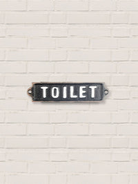 Toilet - Cast Iron Door Sign