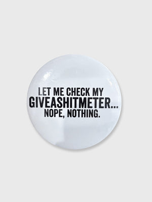 Let Me Check - Pin badge