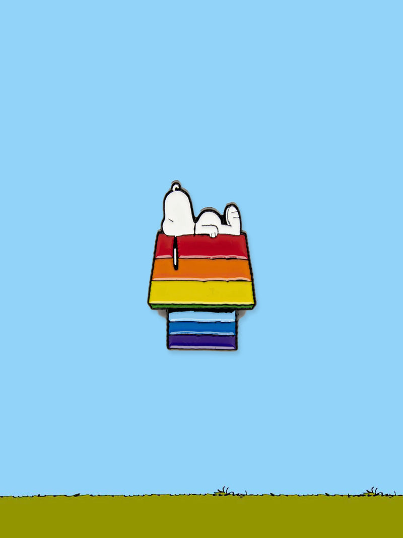 Peanuts Enamel Pin Badge - Good Vibes Rainbow