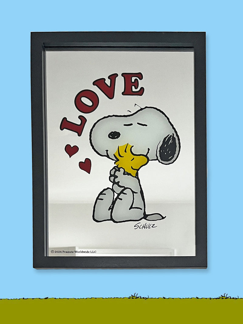 Peanuts Framed Mirror - Love Snoopy