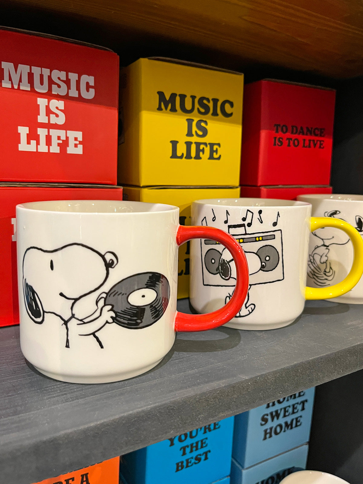 Peanuts Ceramic Mug - Music Is Life Vinyl