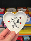 Peanuts Trinket Tray - Snoopy Heart Shaped Love