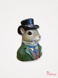 Squirrel Bust Statue - 19cm