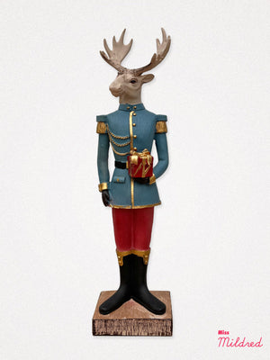 Gentry Moose Stag Statue - 36cm