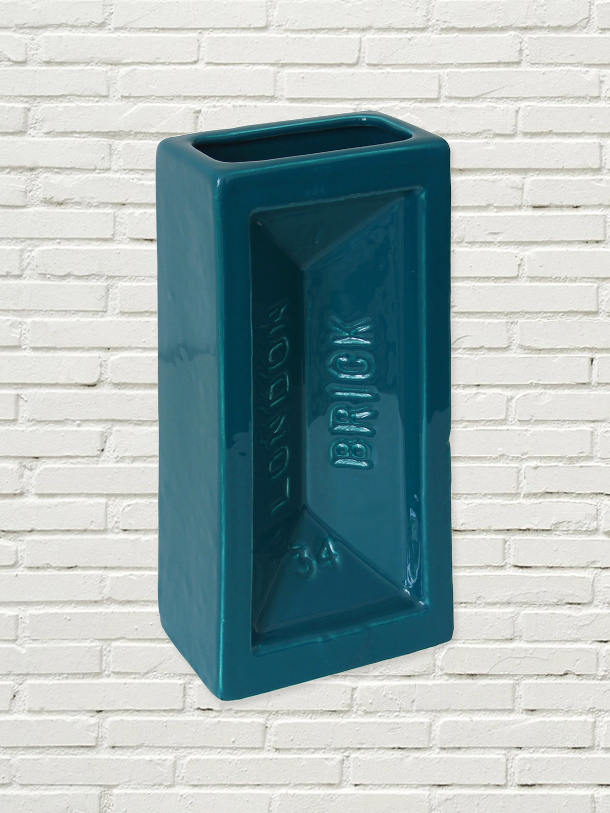 London Brick Vase - Teal