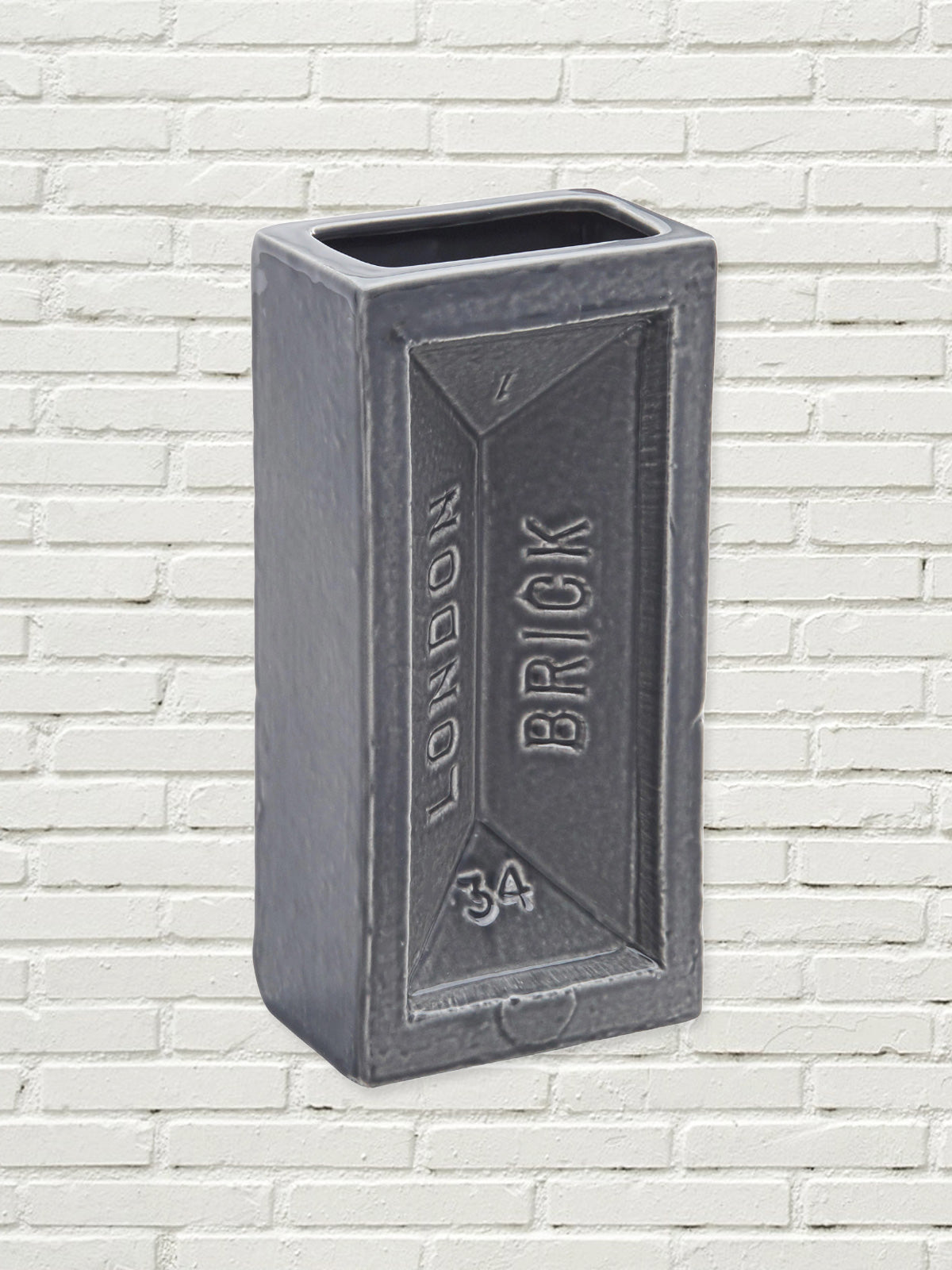 London Brick Vase - Grey