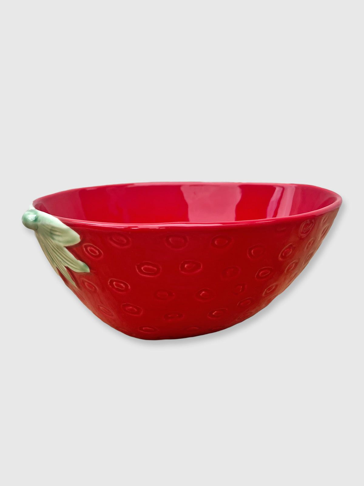 Strawberry Shaped Ceramic Bowl - 22cm