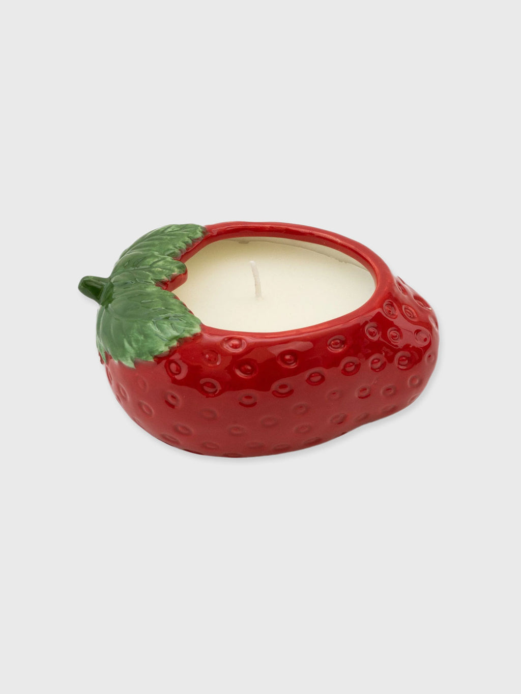 Strawberry Candle in ceramic pot