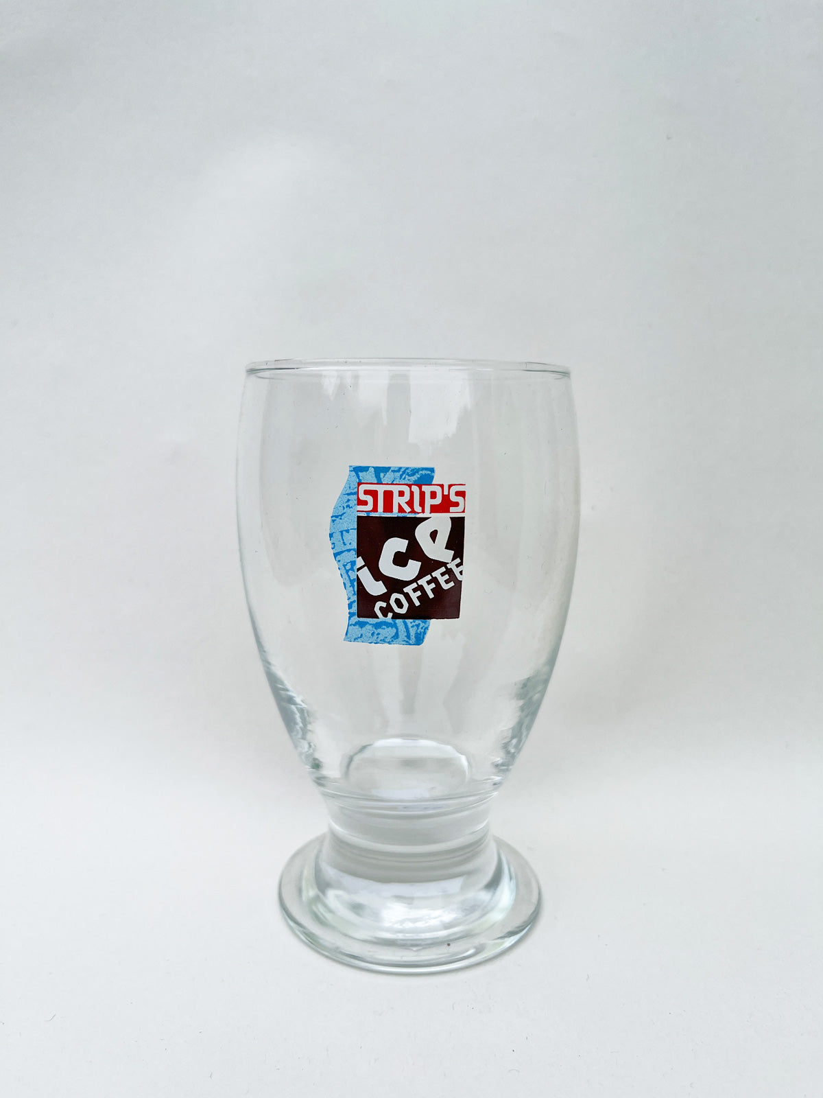 Vintage Belgian Glass Strip's Ice Coffee