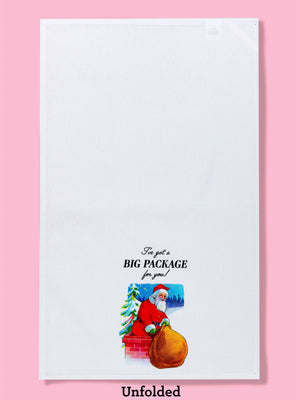 Funny Tea Towels - Santas Big Package