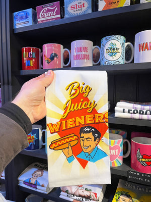 Funny Tea Towels - Big Juicy Wieners