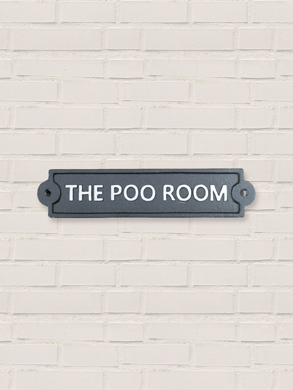 The Poo Room - Cast Iron Sign