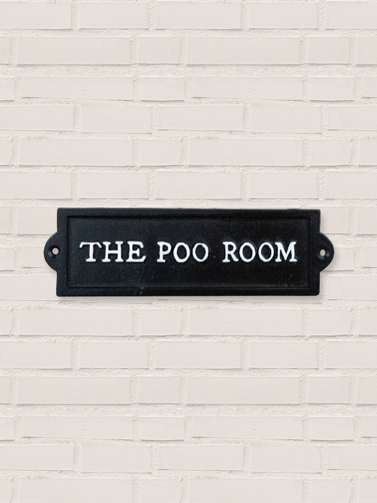 The Poo Room - Cast Iron Sign