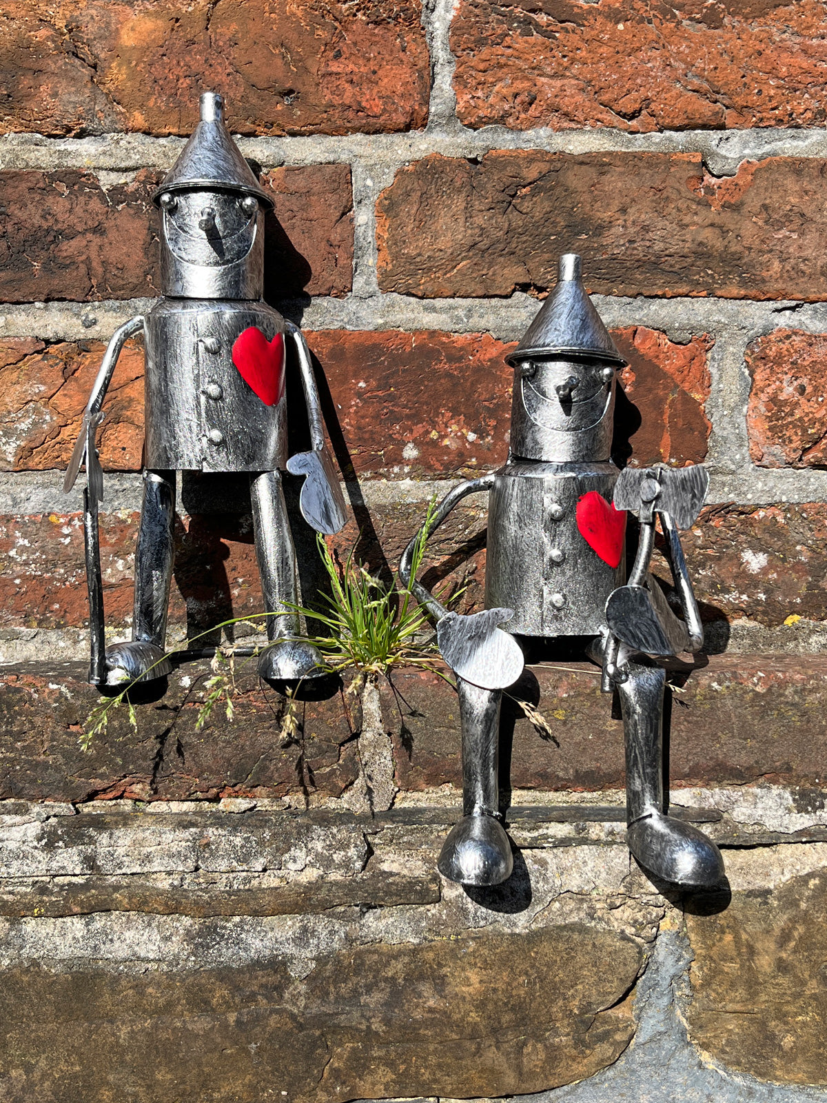 Tin Man Sitting Statue - Mini