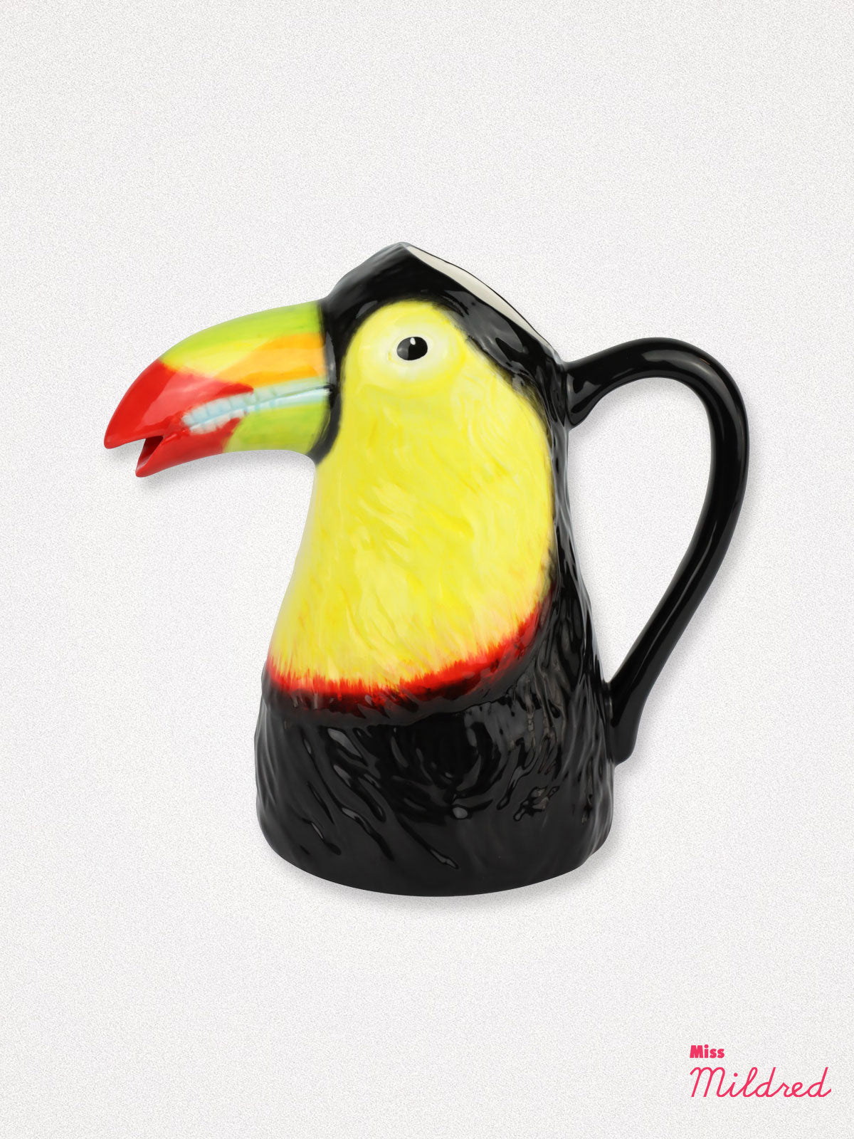 Toucan Shaped Ceramic Jug - 24cm