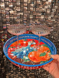 Round Metal Serving Tray - Spanish Dancer