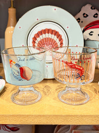 Yvonne Ellen Glass Trifle / Desert Bowl - Lobster