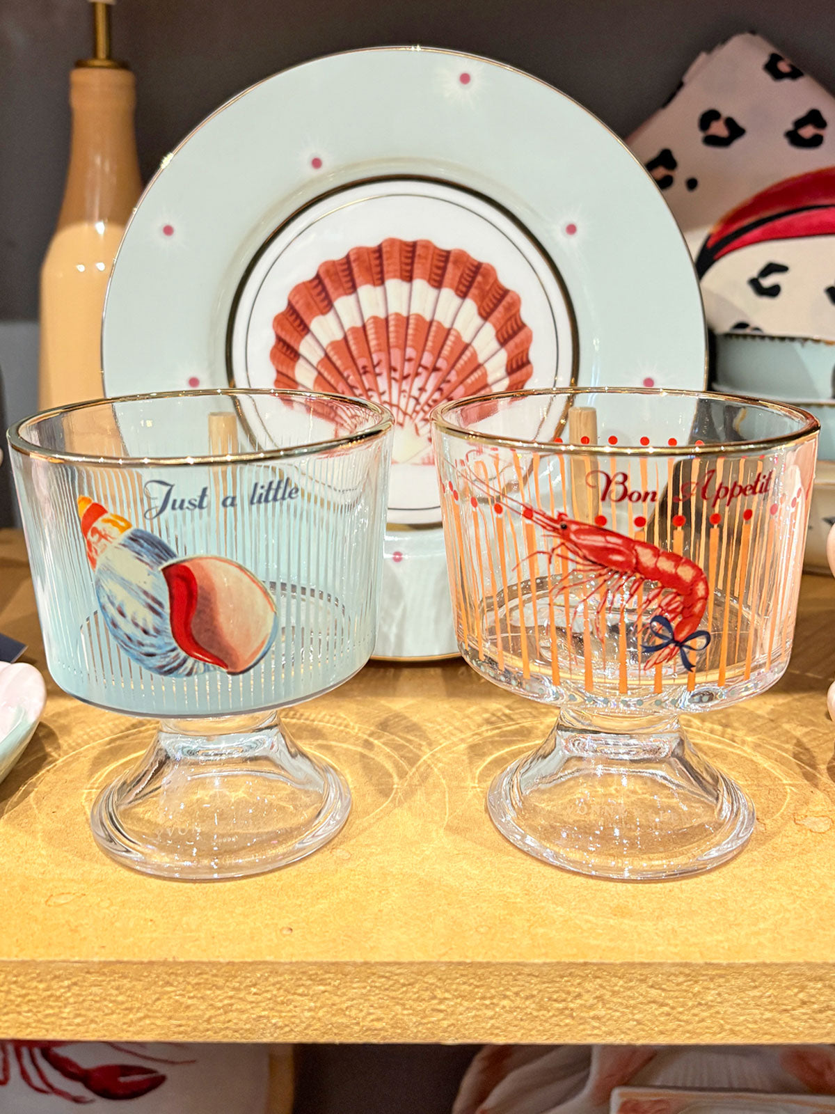 Yvonne Ellen Glass Trifle / Desert Bowl - Lobster