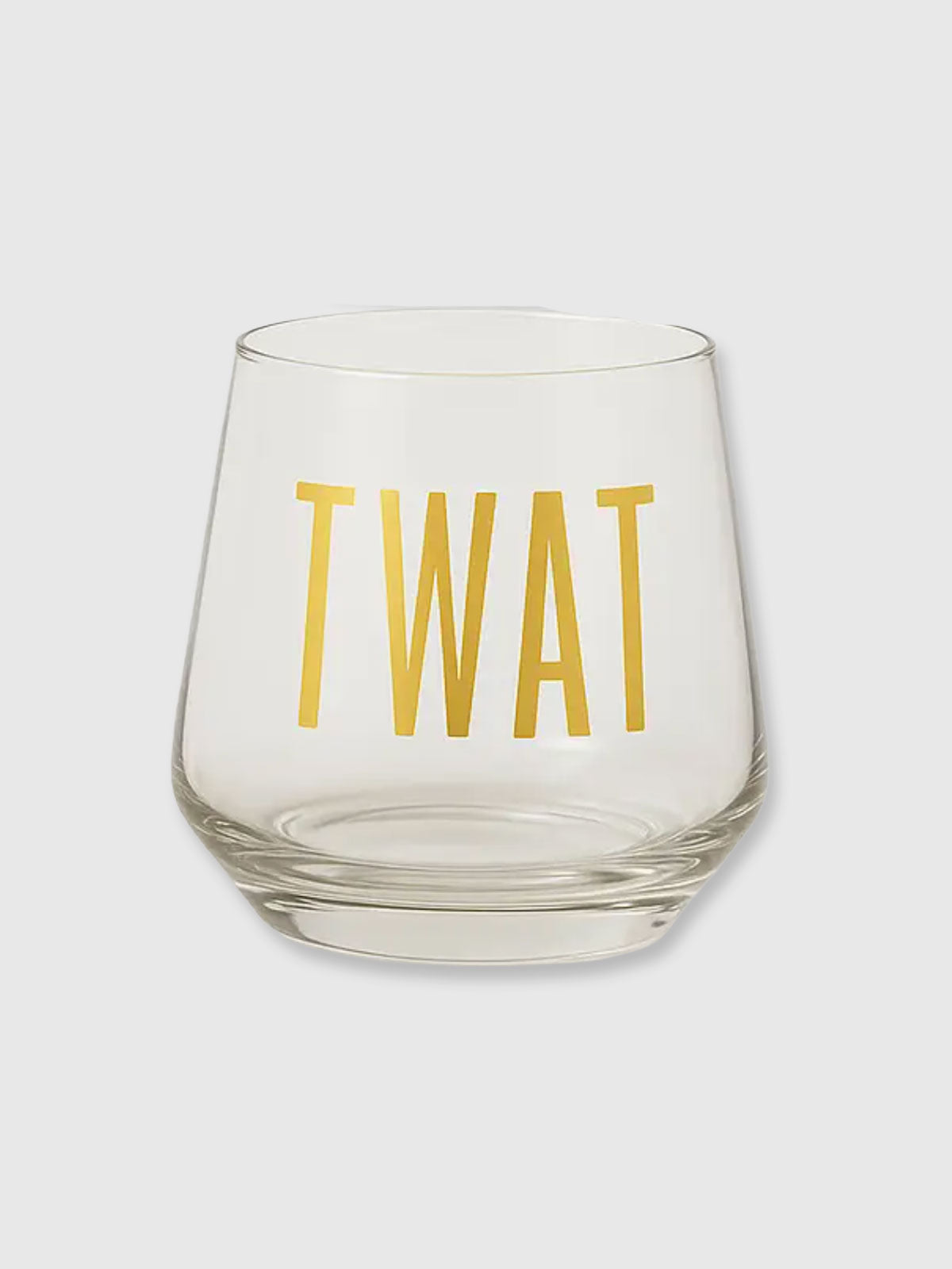 Stemless Wine Glass - Twat