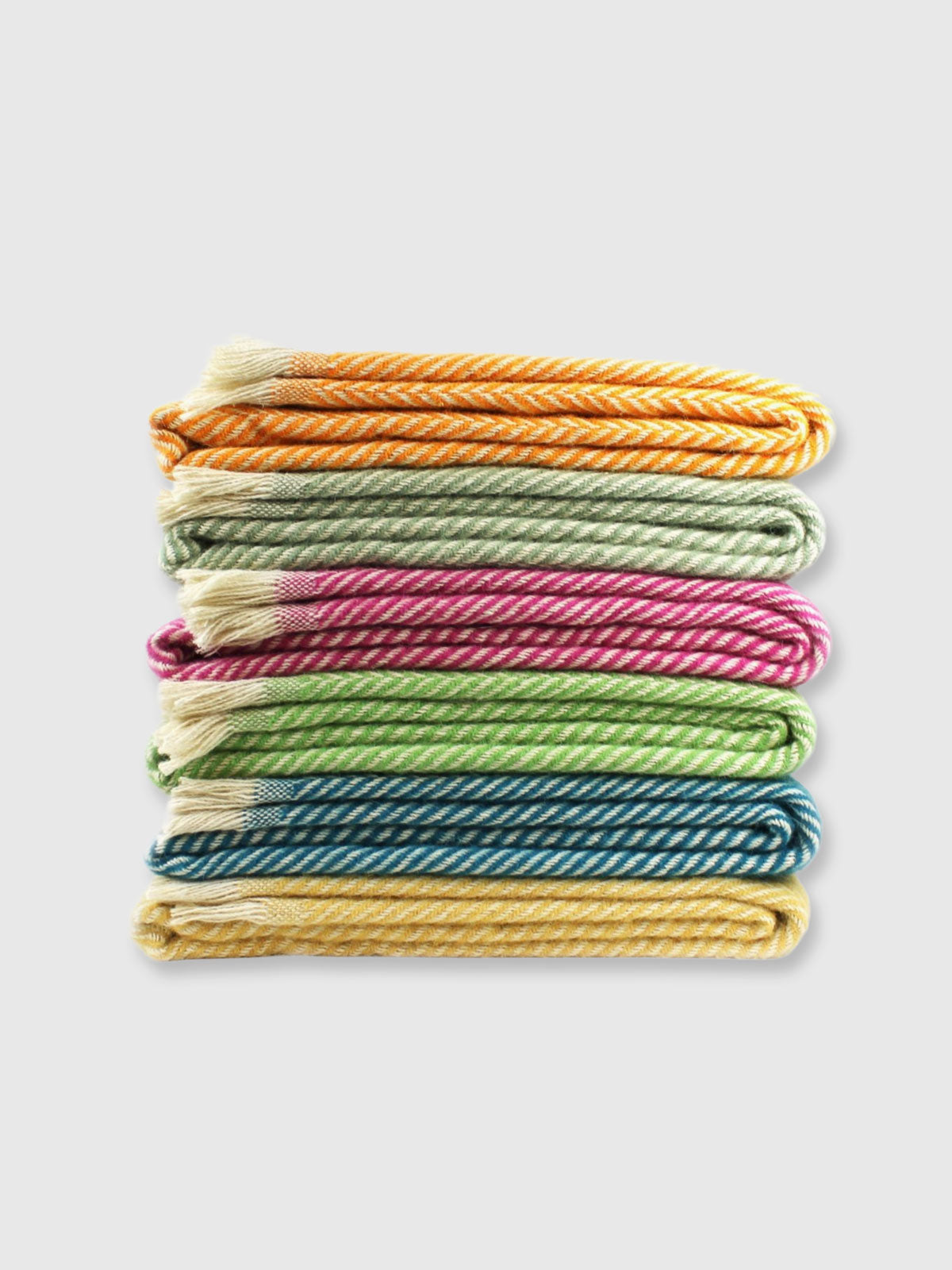 Tweedmill Recycled Wool Chevron Tibet Throw