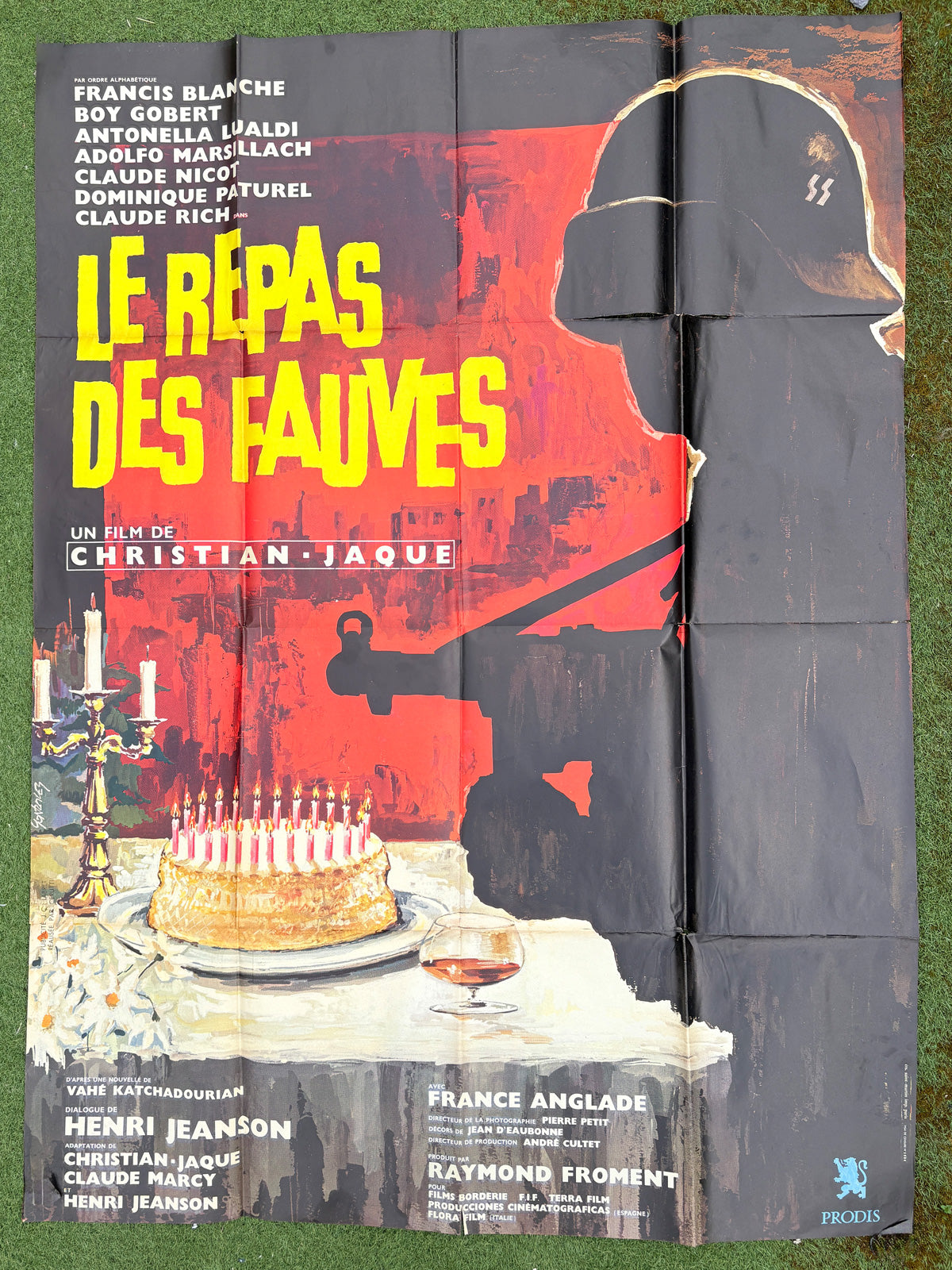 Original French Movie Cinema Poster - Very Large - le repas des fauves 1964