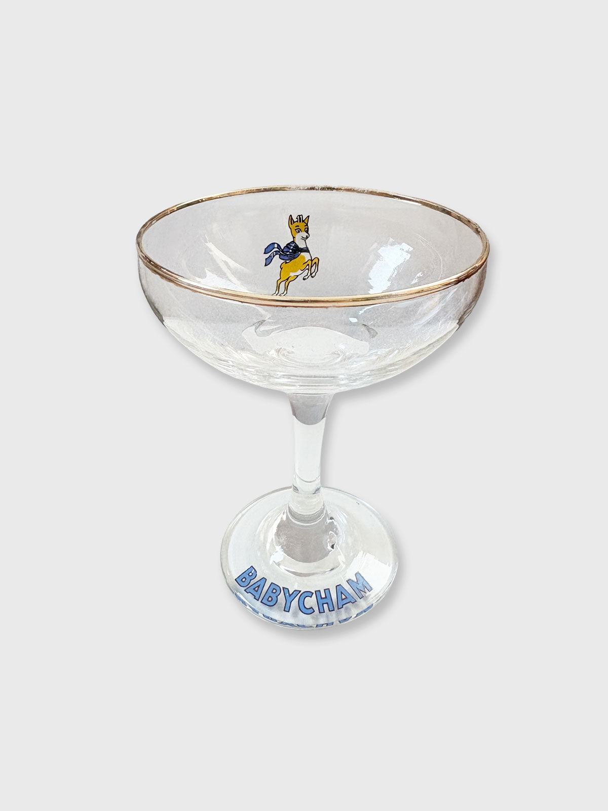 Vintage Babycham Coupe Glass