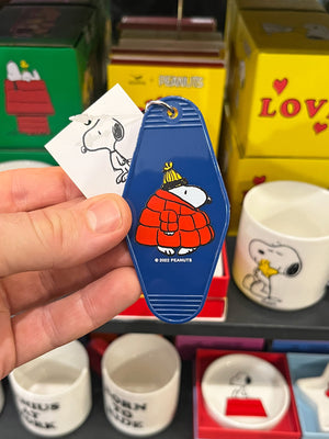 Peanuts X 3P4 Key Tag - Snoopy Puffy Coat