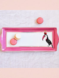 Yvonne Ellen Toucan Long Sandwich Plate - 34cm