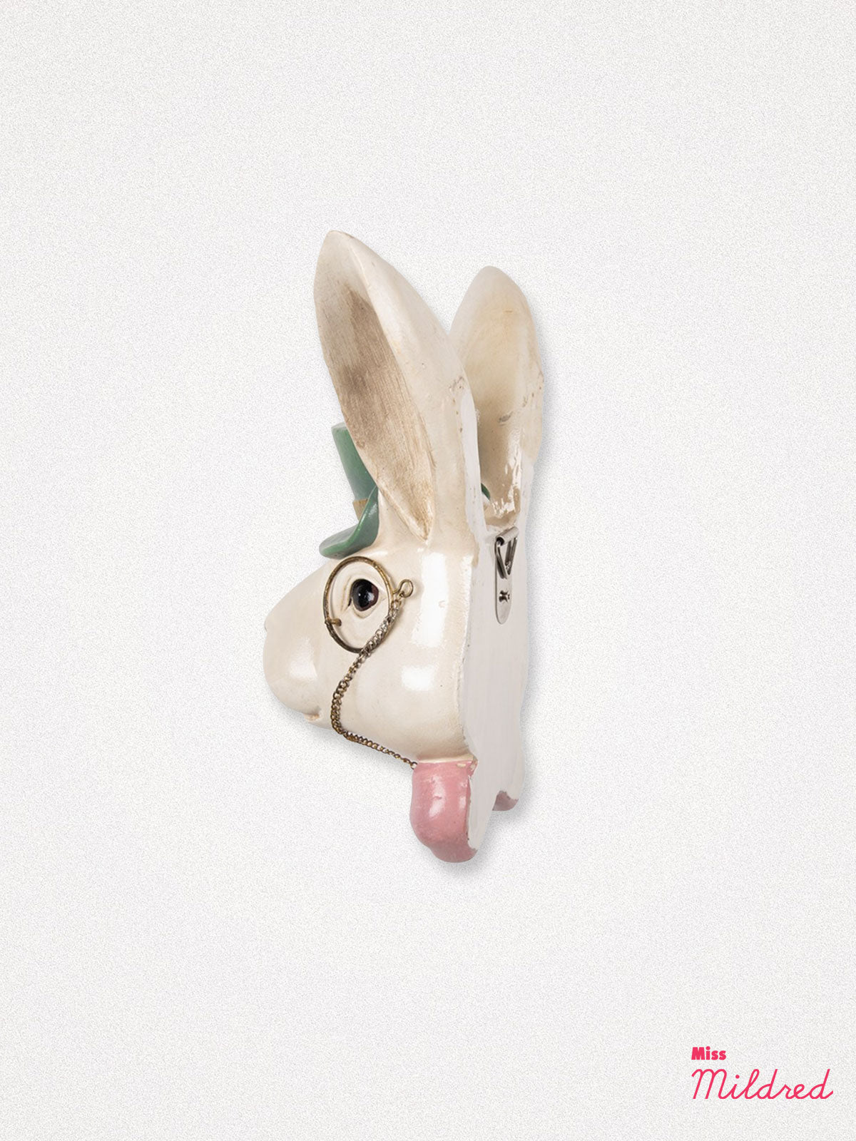 White Rabbit / Hare in Monocle and Hat - Wall Hanging