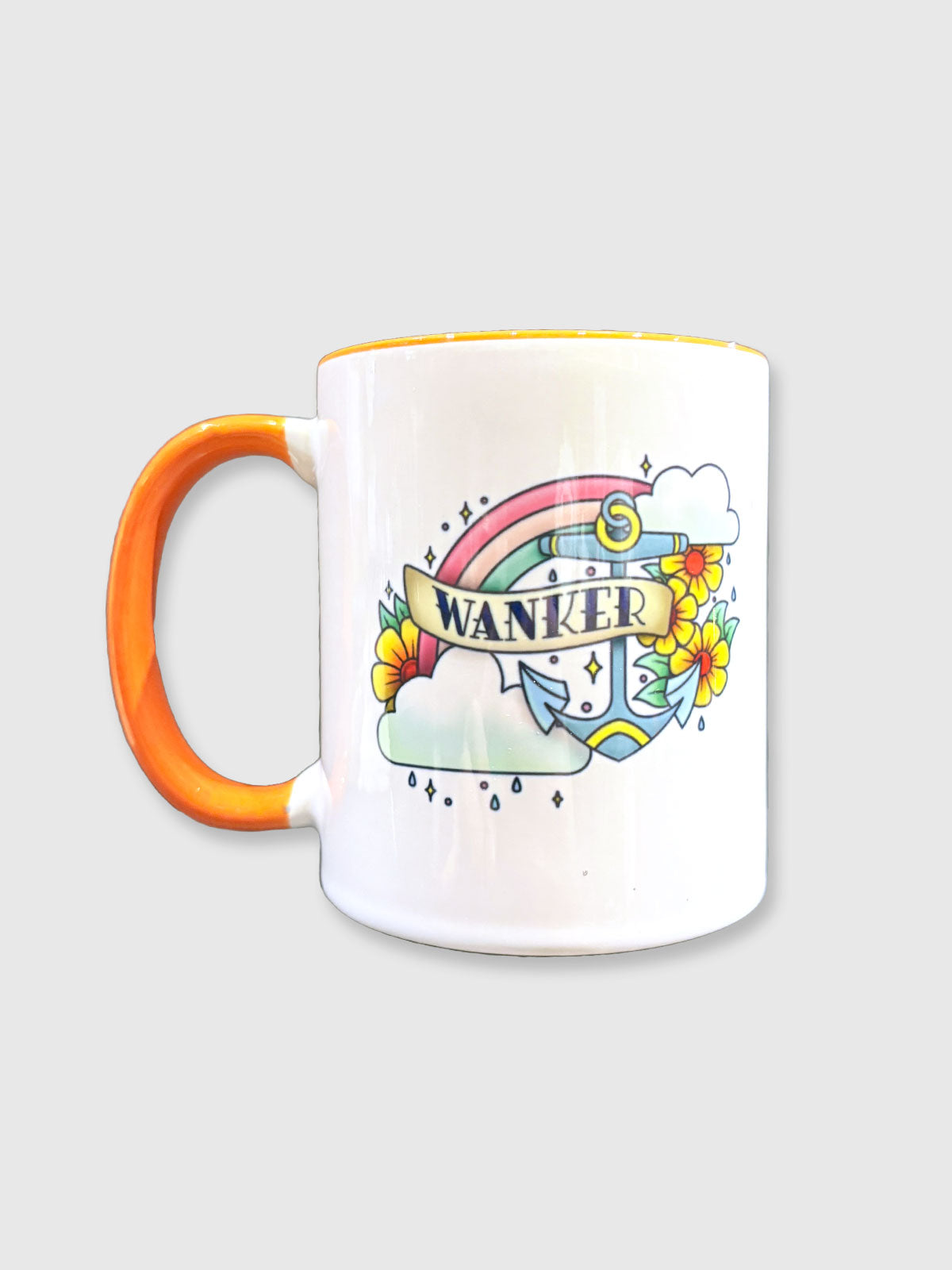Wanker Tattoo Heart Mug