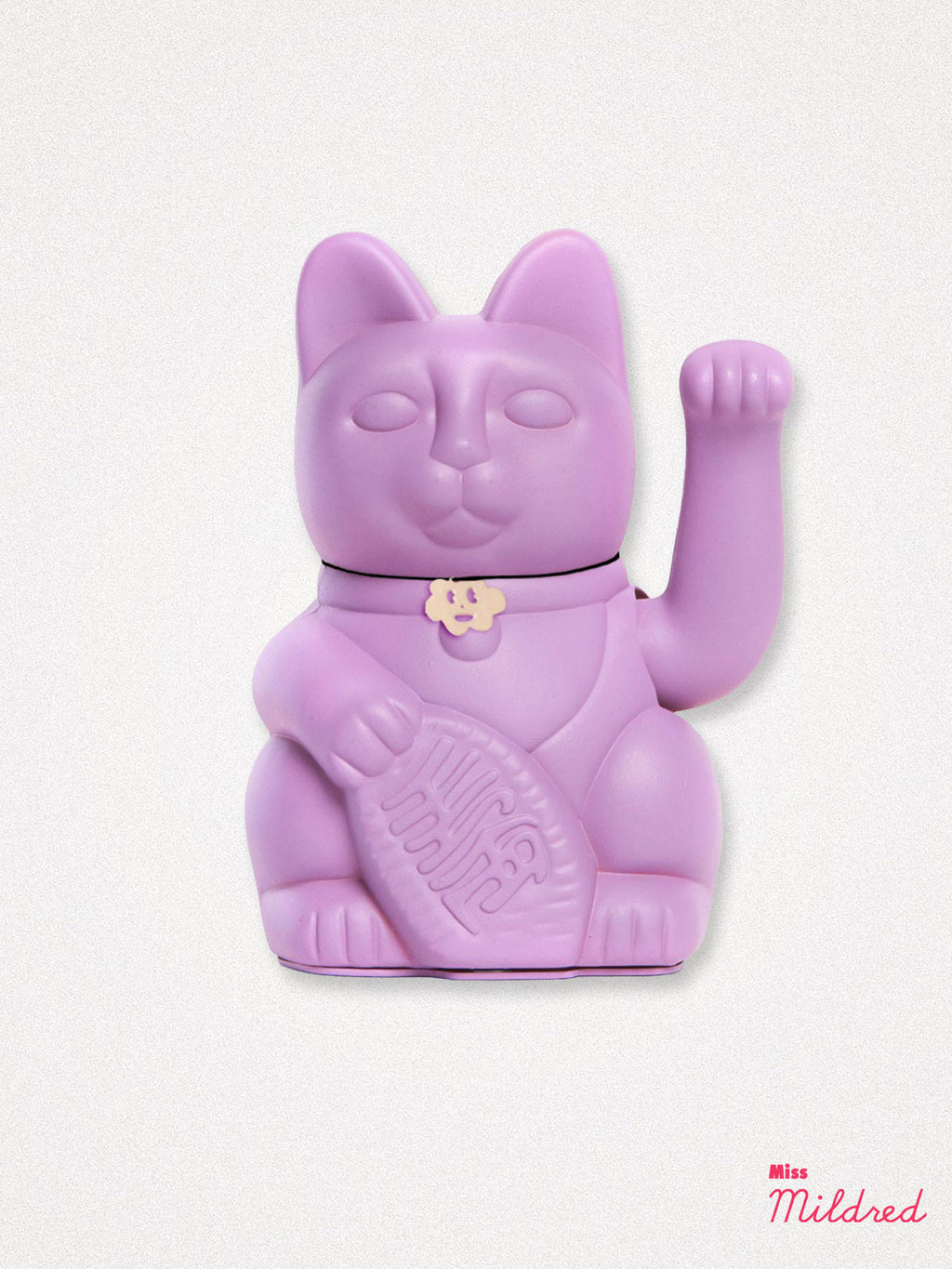 Lucky Fortune Waving Cat - Mauve