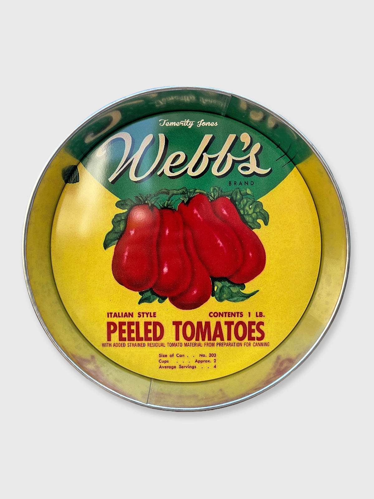 Round Metal Serving Tray - Webbs Tomatoes