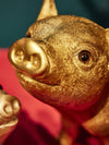 Golden Pig Figure Ornament