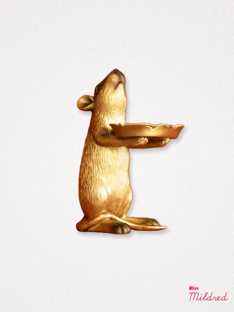 Decorative Gold Rat Bowl