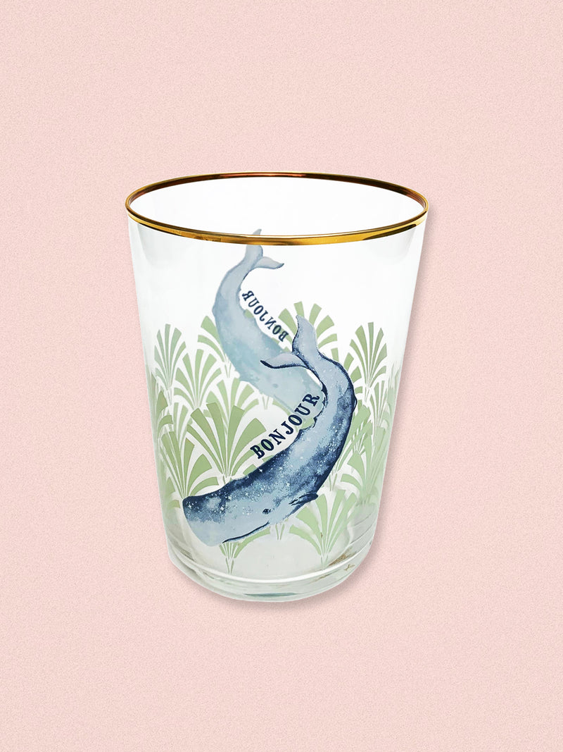Yvonne Ellen Hi Ball Glass - Whale