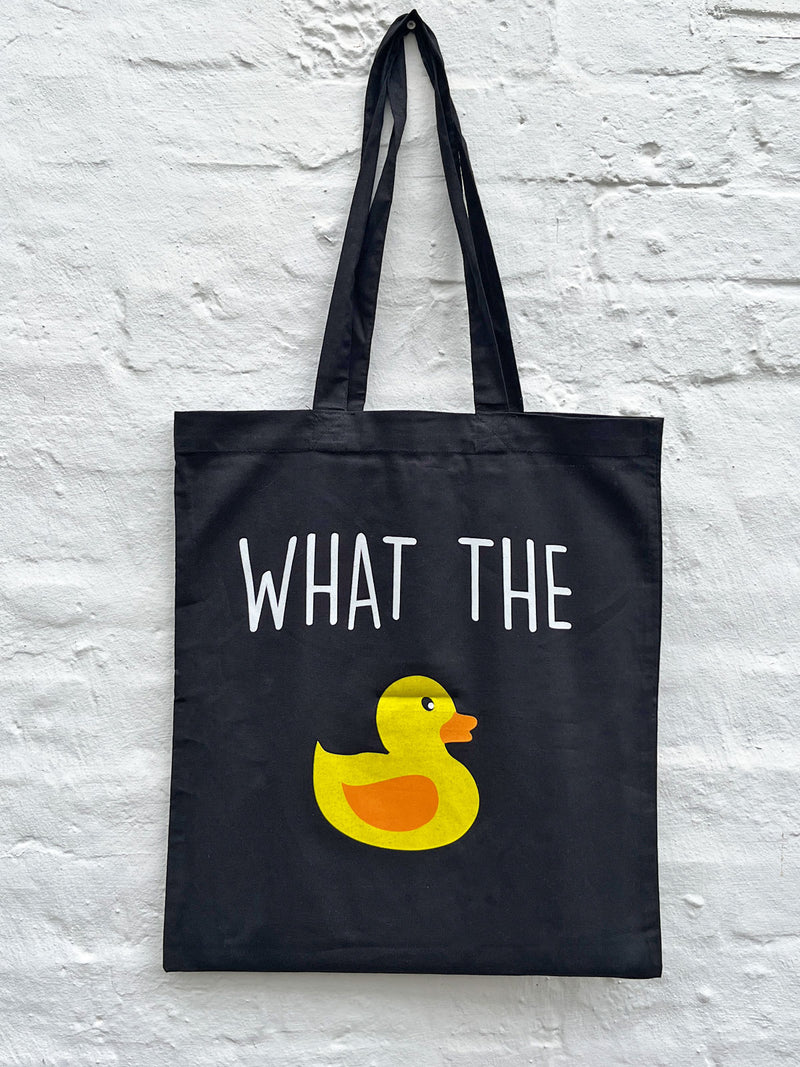 What The Duck - Tote Bag - Black