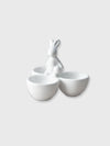 Rabbit Ceramic Three Egg Cup Holder